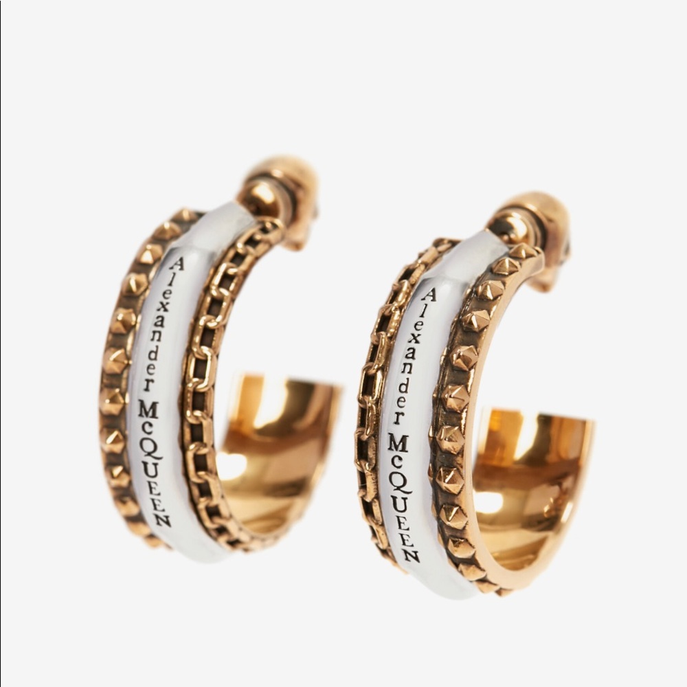 ✨BRAND NEW & READY TO SHIP✨ ALEXANDER MCQUEEN - NEW COLLECTION - Punk Mini Hoops
